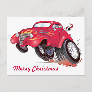 Santa's 39 Chevy-vykort Helg Vykort