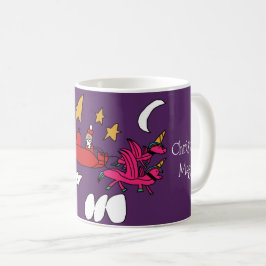 Santa's Alicorn Sleigh Kaffemugg