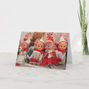 Santas älvor helgkort