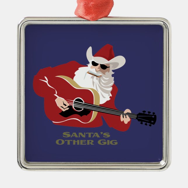 Santas annan Gig Julgransprydnad Metall (Framsidan)