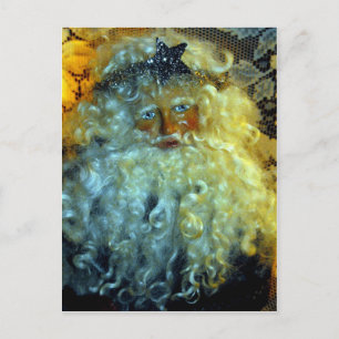 Santas ansikte helg vykort