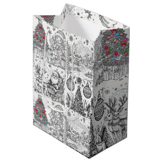 Santa's Artistic Playtime Gift Bag
