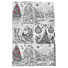 Santa's Artistic Playtime Gift Bag