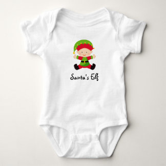 Santas baby för jul för älvapersonlig t-shirt