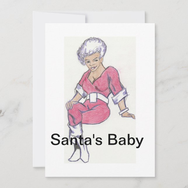 Santa's Baby Julkort (Framsida)