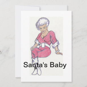 Santas baby julkort