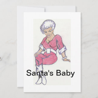 Santas baby julkort