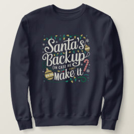 Santa's Backup | Tunnus från den fantastiska famil Lång Ärmad Tröja