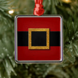Santa's Bälte Buckle Julgransprydnad Metall<br><div class="desc">Minimalistisk design som är så igenkännlig.</div>