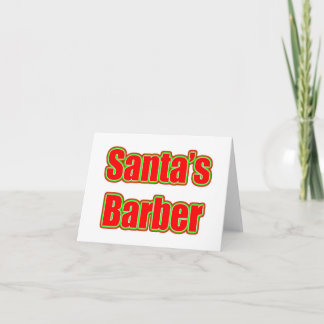 Santas barberare helgkort