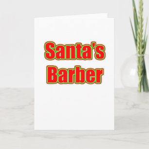 Santas barberare helgkort