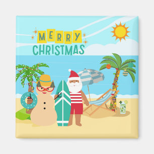 Santa's Beach-julen Magnet