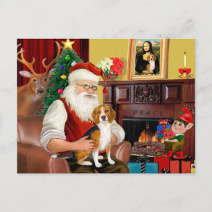 Santa's Beagle (#7) Helg Vykort