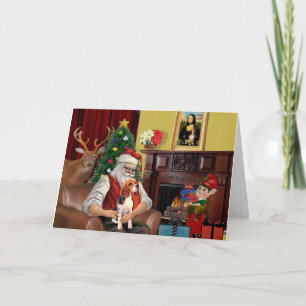 Santa's Beagle Helgkort