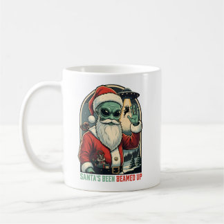 Santa's Been Beamed Up Kaffemugg