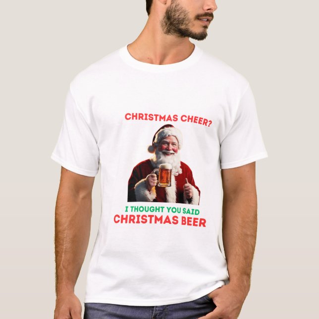 Santa's Beer T Shirt (Framsida)