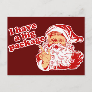 Santas Big Paket Helg Vykort
