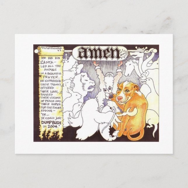 Santas bön helg vykort (Framsida)