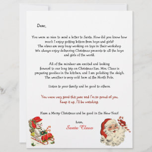 Santa's Brev to Children, Reindeer Polkagrisar