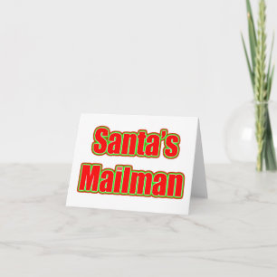 Santas brevbärare helgkort