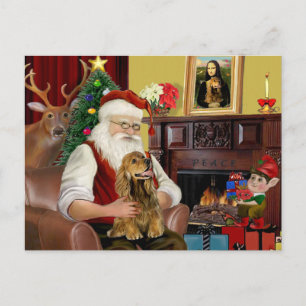 Santa's Brown Cocker Spain Helg Vykort