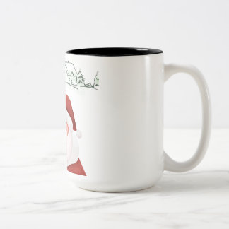 Santa's Cheer Two-Tone Coffee Mugg