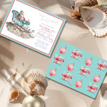 Santa's Chinoiserie Sleigh om Beach-inbjudan Inbjudningar<br><div class="desc">Vänner och familj i inbjudan som ska fira i stil med vår Seas & Hälsning Santa's Chinoiserie Sleigh på Beach-julinbjudan. Den här unika inbjudan kombinerar kustcharm med chinoiserie elegance, som har en fin vattenfärgsscen i Santa relaxing i ett vackert detaljerat chinoiserie sleigh på en sandstrand. Hälsning, "Seas & Hälsning -...</div>