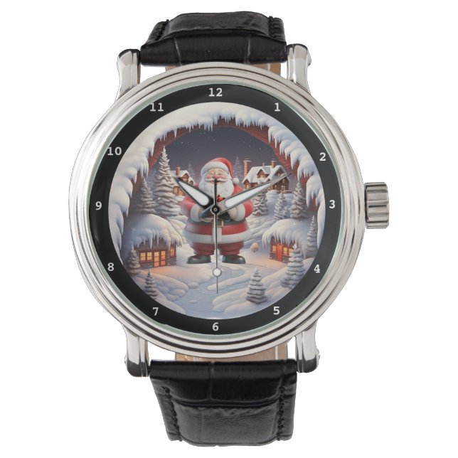 Santa's Christmas Bell Winte Armbandsur (Framsida)