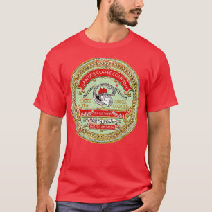 SANTAS COFFEE COMPANY GRUNGE DISTRESSESED T SHIRT
