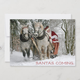 Santas Coming Julkort