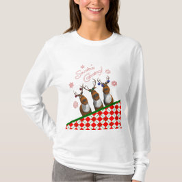 Santa's Coming Reindeer T Shirt
