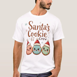 Santa's Cookie 67 Crew T Shirt