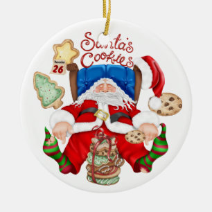 Santa's Cookies - SRF Julgransprydnad Keramik