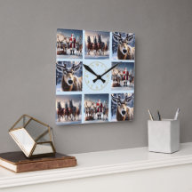 Santa's Crew: Pappa jul Poses Reindeers