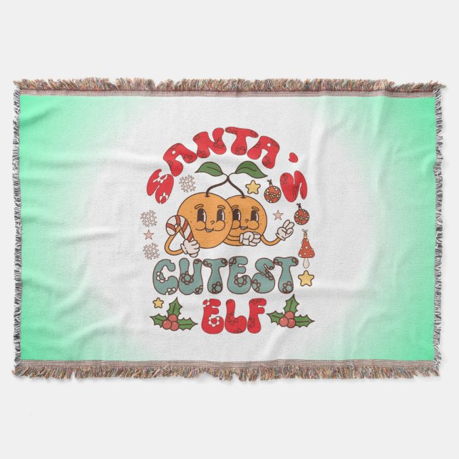 Santa's Cutest Elf Sublimation-80881 Filt (Framsidan)