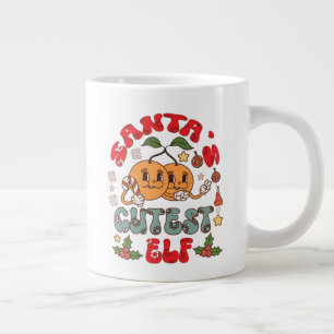 Santa's Cutest Elf Sublimation-80881 Jumbo Mugg