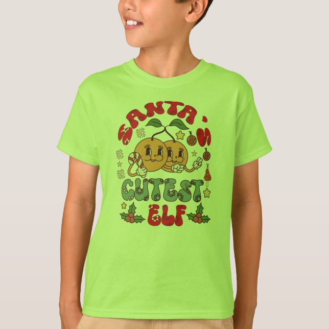 Santa's Cutest Elf Sublimation-80881 T Shirt (Framsida)