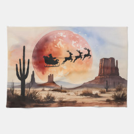 Santa's Desert Ride - Western jul Kökshandduk