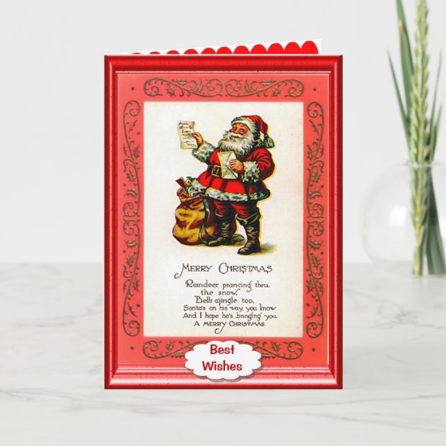 Santas dikt helgkort (Framsida)