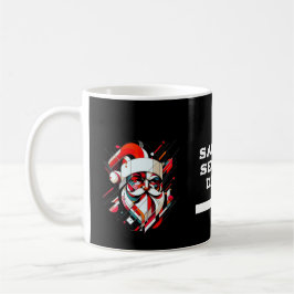 Santa's Drink -Personalized Funny Christmas Kaffemugg