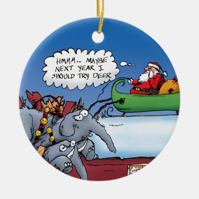 Santa's Elephants Ornament (Framsidan)