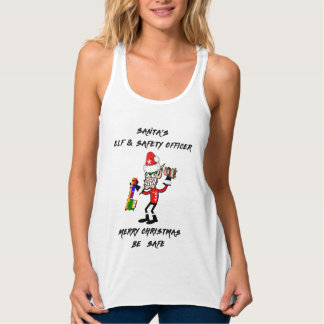 Santa's Elf and Safety Officer | GOD JUL Linne Med Racerback