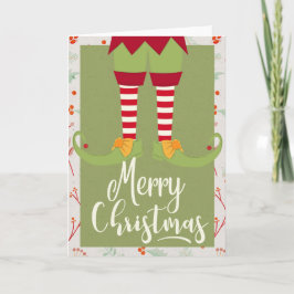 Santa's Elf Ben & Feet - God jul Kort