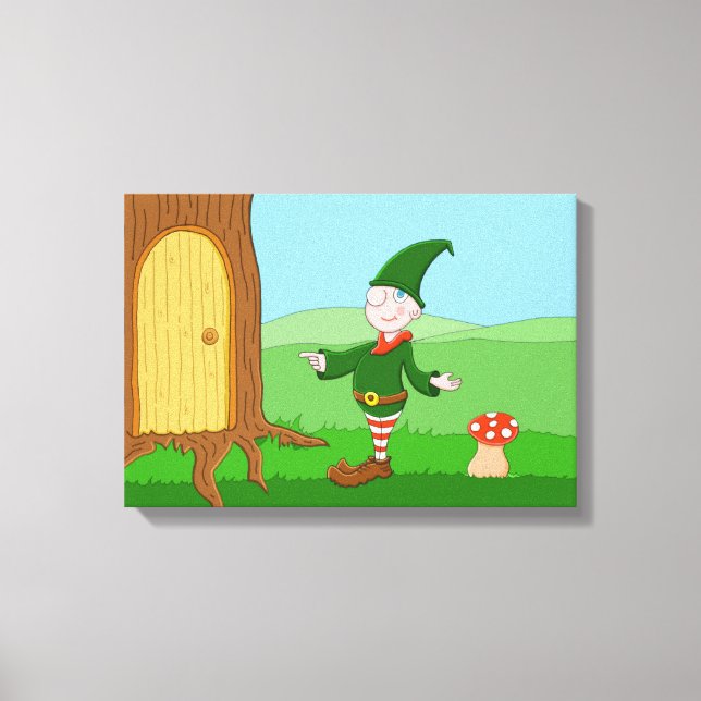 Santa's Elf Canvastryck (Framsida)