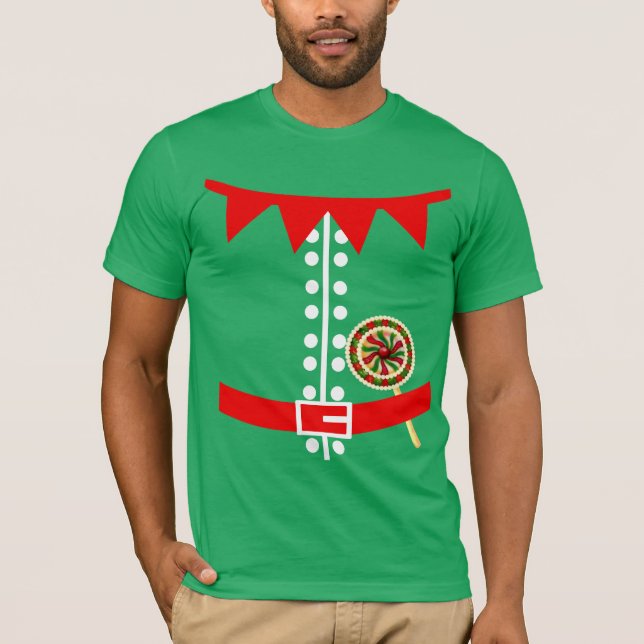 Santas Elf Costume Tee (Framsida)