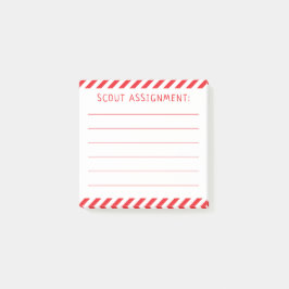 Santa's Elf Scout Assignment Post it Notes Post-it Block
