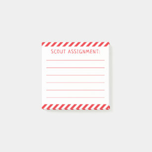 Santa's Elf Scout Assignment Post it Notes Post-it Block