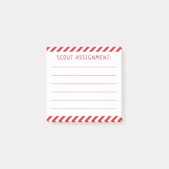 Santa's Elf Scout Assignment Post it Notes Post-it Block (Framsida)
