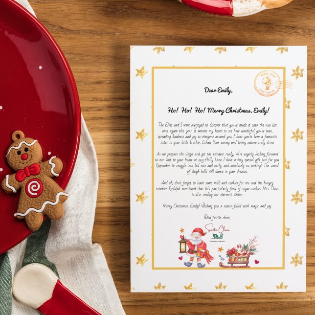Santa's Enchanted Brev - Watercolor Wonderland (Skapare uppladdad)