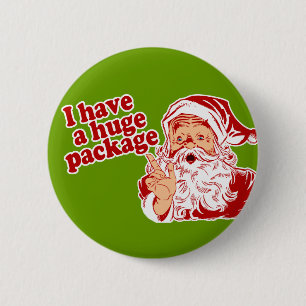 Santas enormt paket knapp
